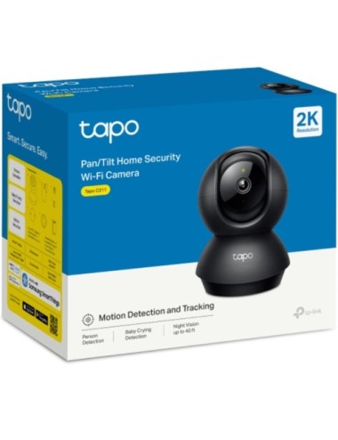 Cámara de Videovigilancia TP-Link Tapo C211/ 360º/ Visión Nocturna/ Control desde APP