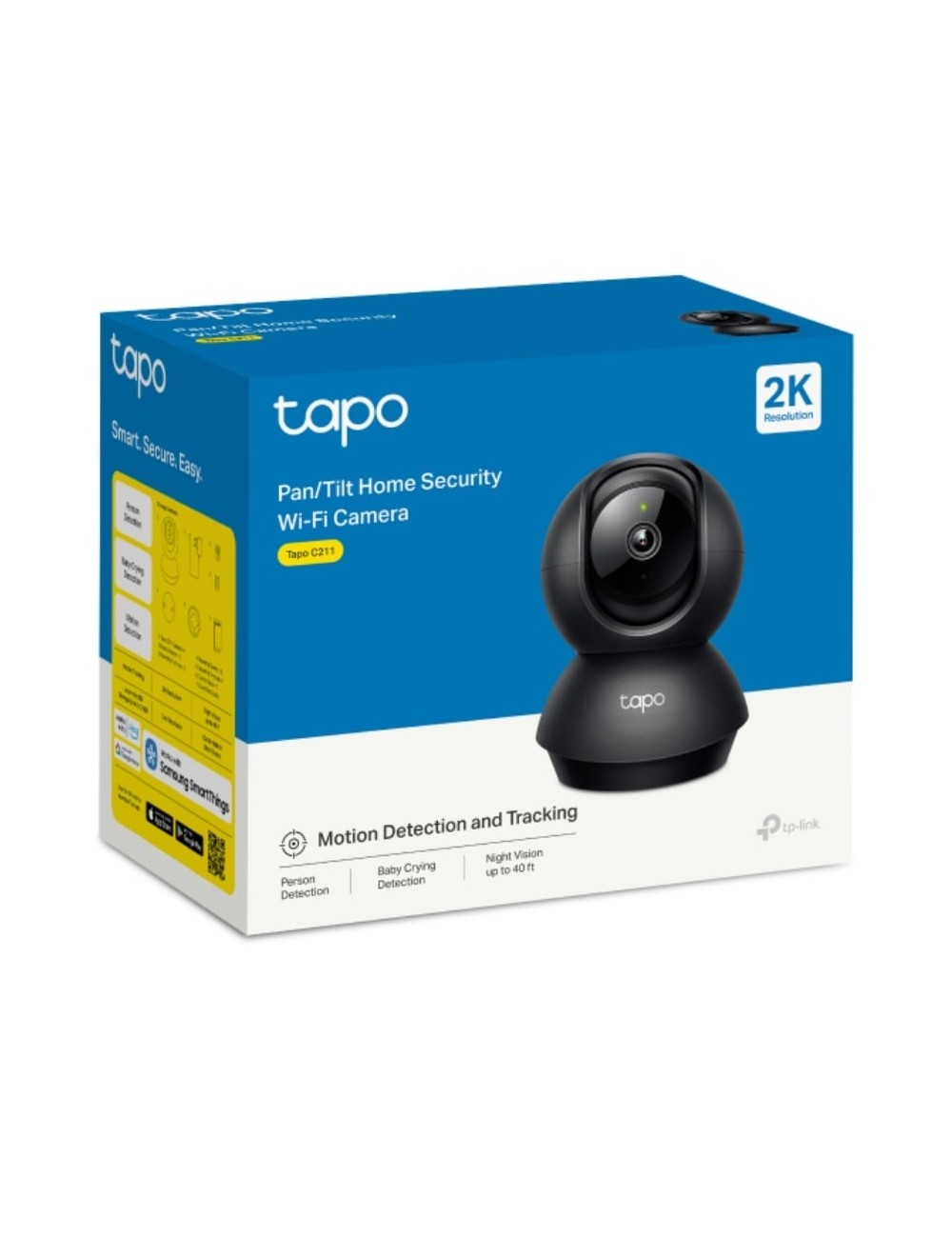 Cámara de Videovigilancia TP-Link Tapo C211/ 360º/ Visión Nocturna/ Control desde APP