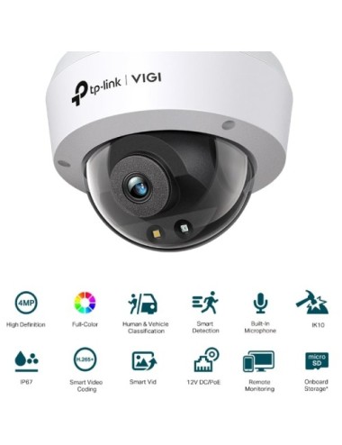 Cámara de Videovigilancia TP-Link VIGI C240 4mm/ 360º/ Visión Nocturna/ Control desde APP
