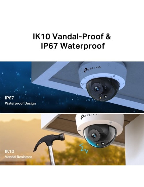 Cámara de Videovigilancia TP-Link VIGI C240 4mm/ 360º/ Visión Nocturna/ Control desde APP