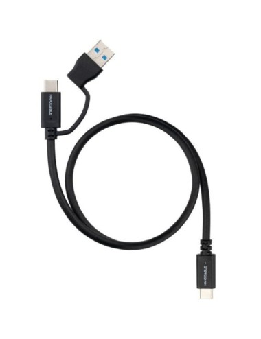 Cable USB 3.2 Tipo-C Nanocable 10.01.4803/ USB Tipo-C Macho/ USB Macho - USB Tipo-C Macho/ Hasta 60W/ 10Gbps/ 3m/ Negro