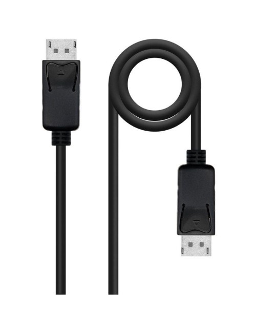 Cable DisplayPort Nanocable 10.15.2702/ DisplayPort Macho - DisplayPort Macho/ 2m/ Negro