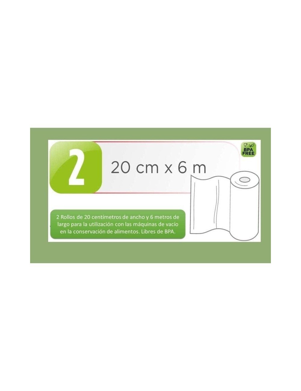 Bolsa para envasar al vacío Laica VT3508/ 20 x 600cm