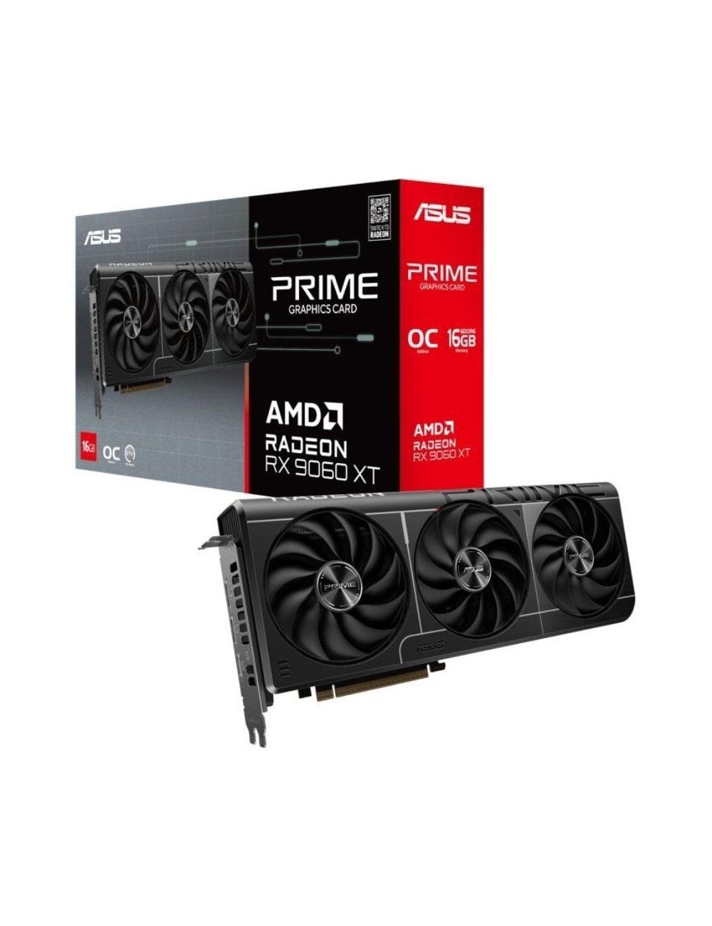 Tarjeta Gráfica Asus Prime Radeon RX 9060 XT OC/ 16GB GDDR6