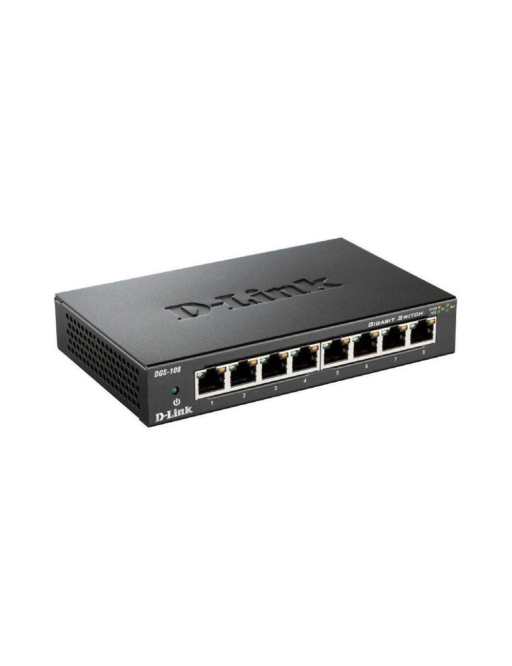 Switch D-Link DGS-108 8 Puertos/ RJ-45 10/100/1000