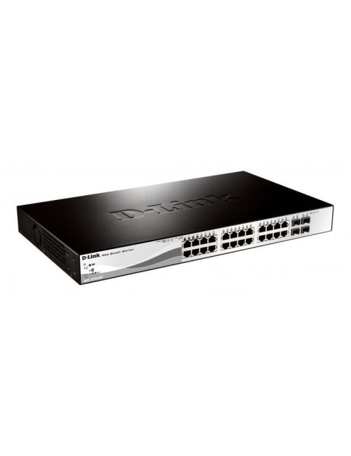 Switch D-Link DGS-1210-28P 28 Puertos RJ45/ 10/100/1000/ SFP/ PoE