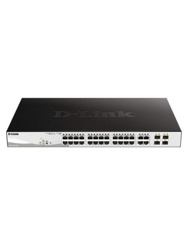 Switch D-Link DGS-1210-28P 28 Puertos RJ45/ 10/100/1000/ SFP/ PoE