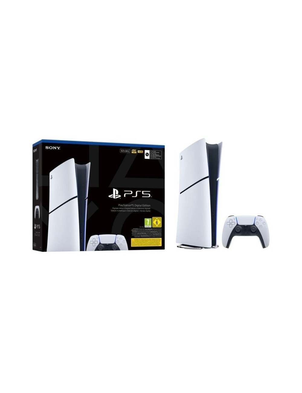 Consola Sony Playstation 5 - PS5 Slim Digital 825GB/ Incluye Mando Dual Sense/ Chassis E