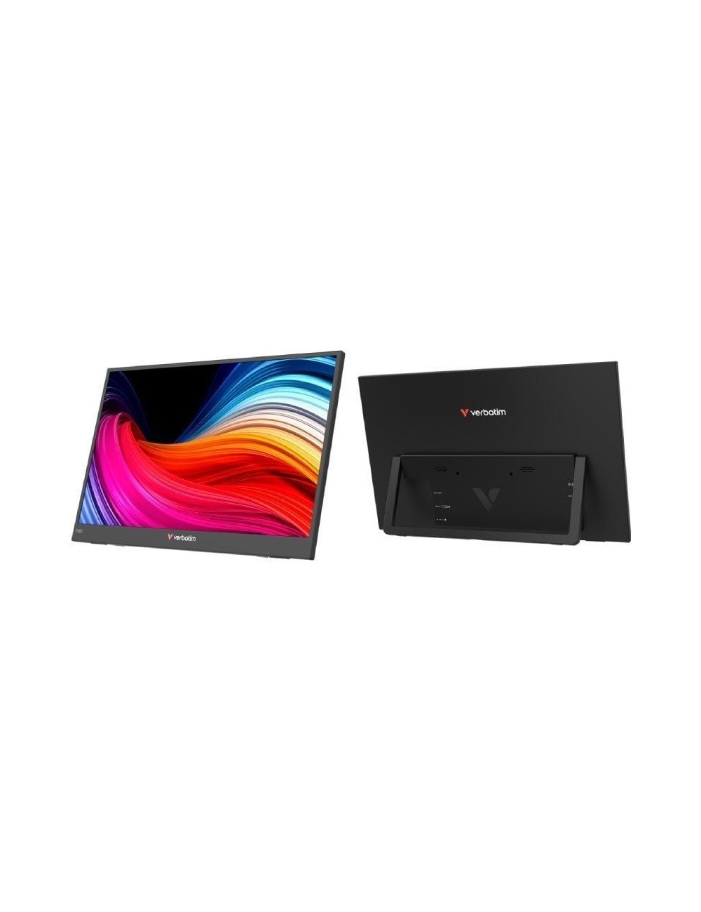 Monitor Portátil Verbatim Non-Touch Light 15.6'/ Full HD/ Multimedia/ Negro