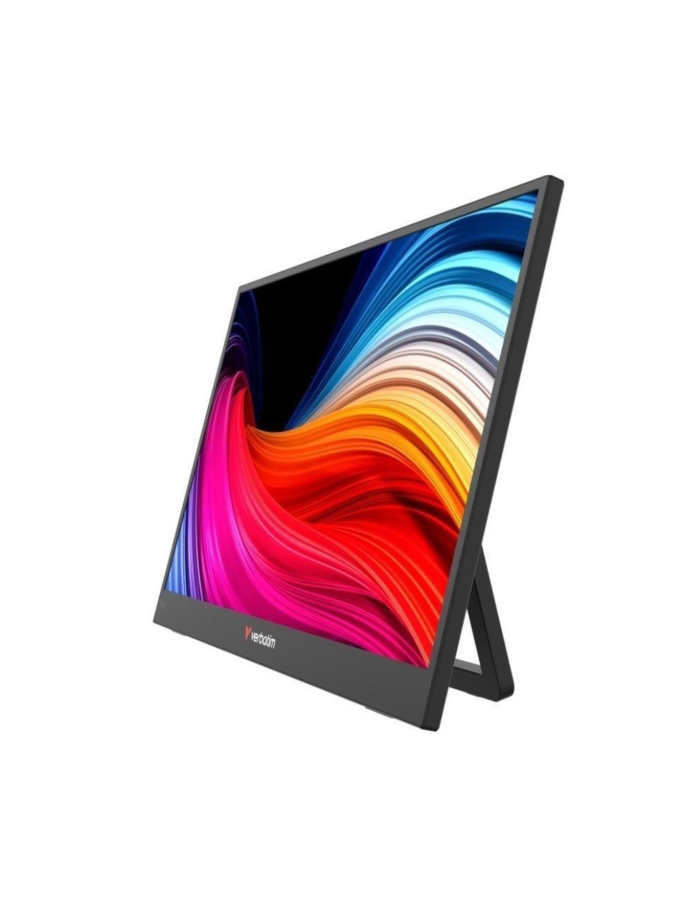 Monitor Portátil Verbatim Non-Touch Light 15.6'/ Full HD/ Multimedia/ Negro