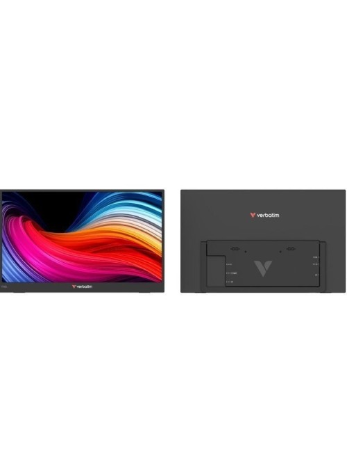 Monitor Portátil Verbatim Non-Touch Light 15.6'/ Full HD/ Multimedia/ Negro