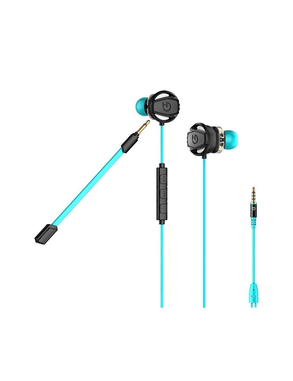 Auriculares Gaming con Micrófono Hiditec Taiko/ Jack 3.5/ Azules