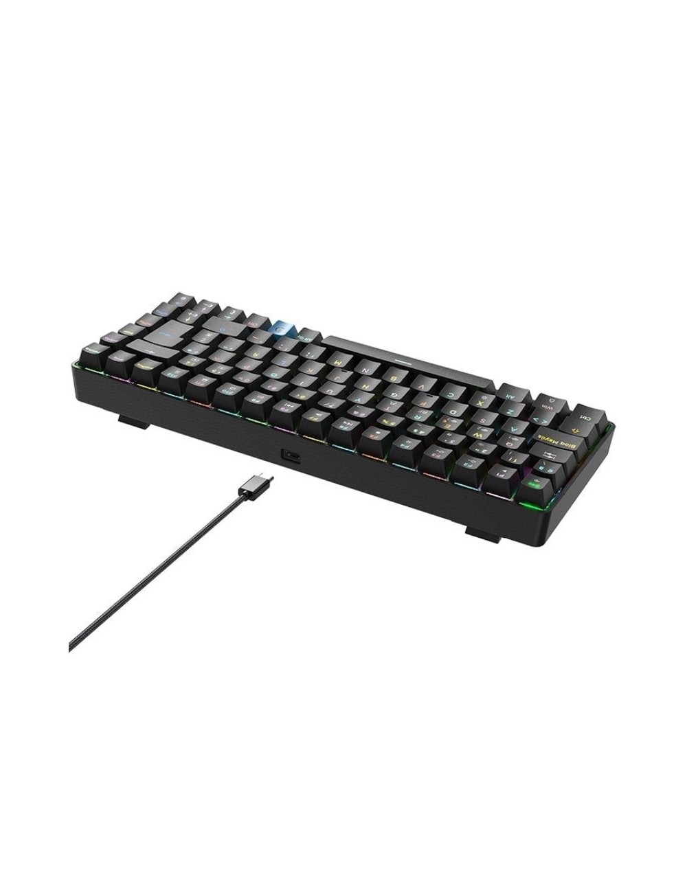Teclado Gaming Mecánico Inalámbrico Hiditec GM1K/ Hot-Swap switch Gateron Red