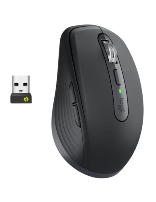 Ratón Inalámbrico Logitech MX Anywhere 3S For Business/ Batería recargable/ Hasta 8000 DPI/ Grafito