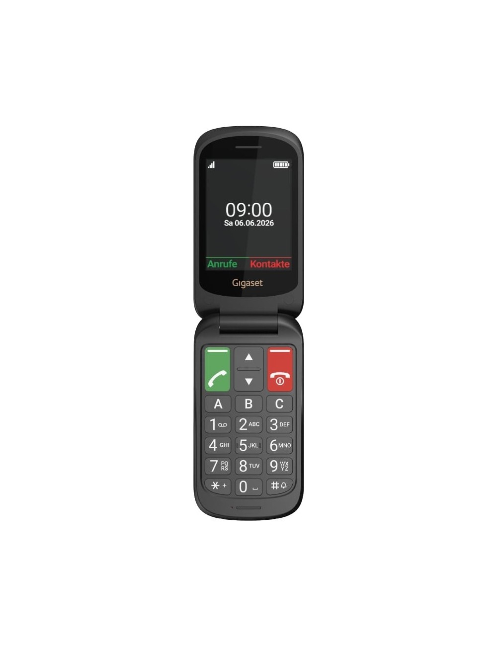 Teléfono Móvil Gigaset GL40 para Personas Mayores/ 4G/ Negro