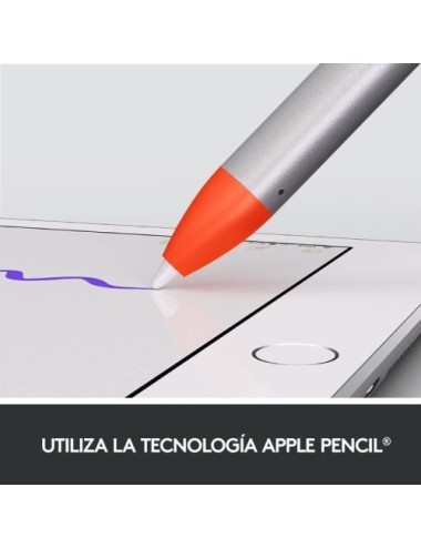 Lápiz Electrónico Logitech Crayon para iPad/ Naranja