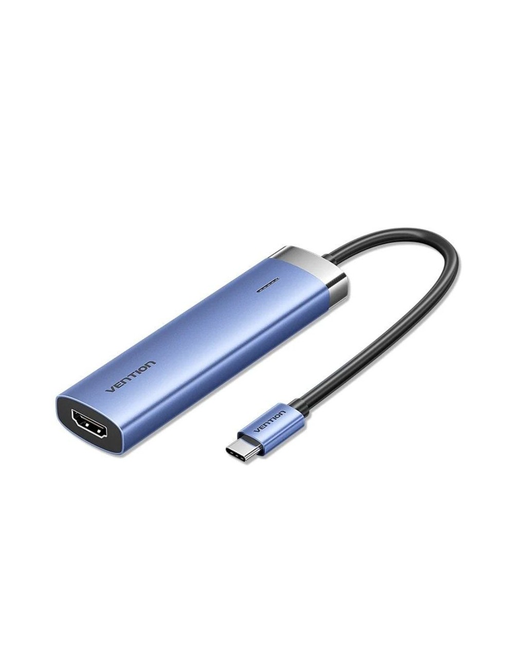 Docking USB Tipo-C Vention TGESB/ 3xUSB/ 1xHDMI 4K/ 1xUSB Tipo-C PD/ Azul