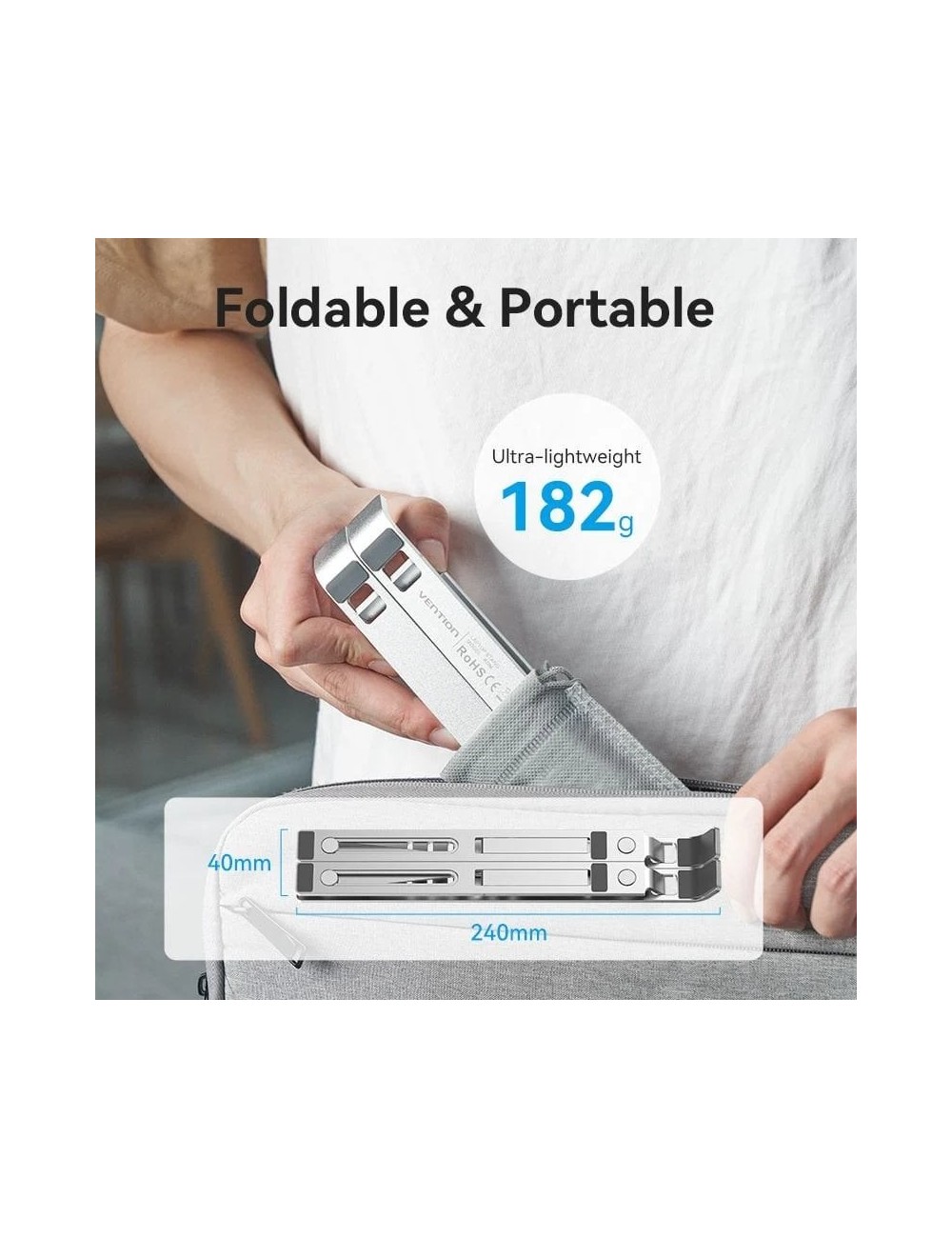 Soporte Vention KDMI0 para Portátil/Tablet hasta 17'
