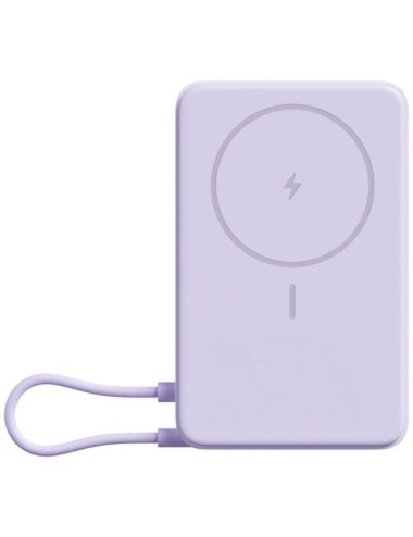 Powerbank 10000mAh Xiaomi Magnetic Power Bank 10000/ Wireless/ Púrpura