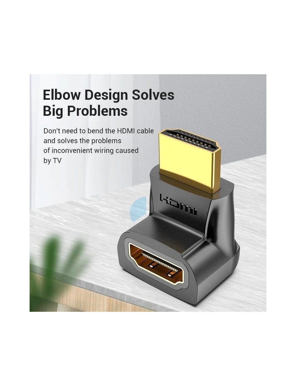 Adaptador HDMI 4K 270º Vention AINB0/ HDMI Macho - HDMI Hembra