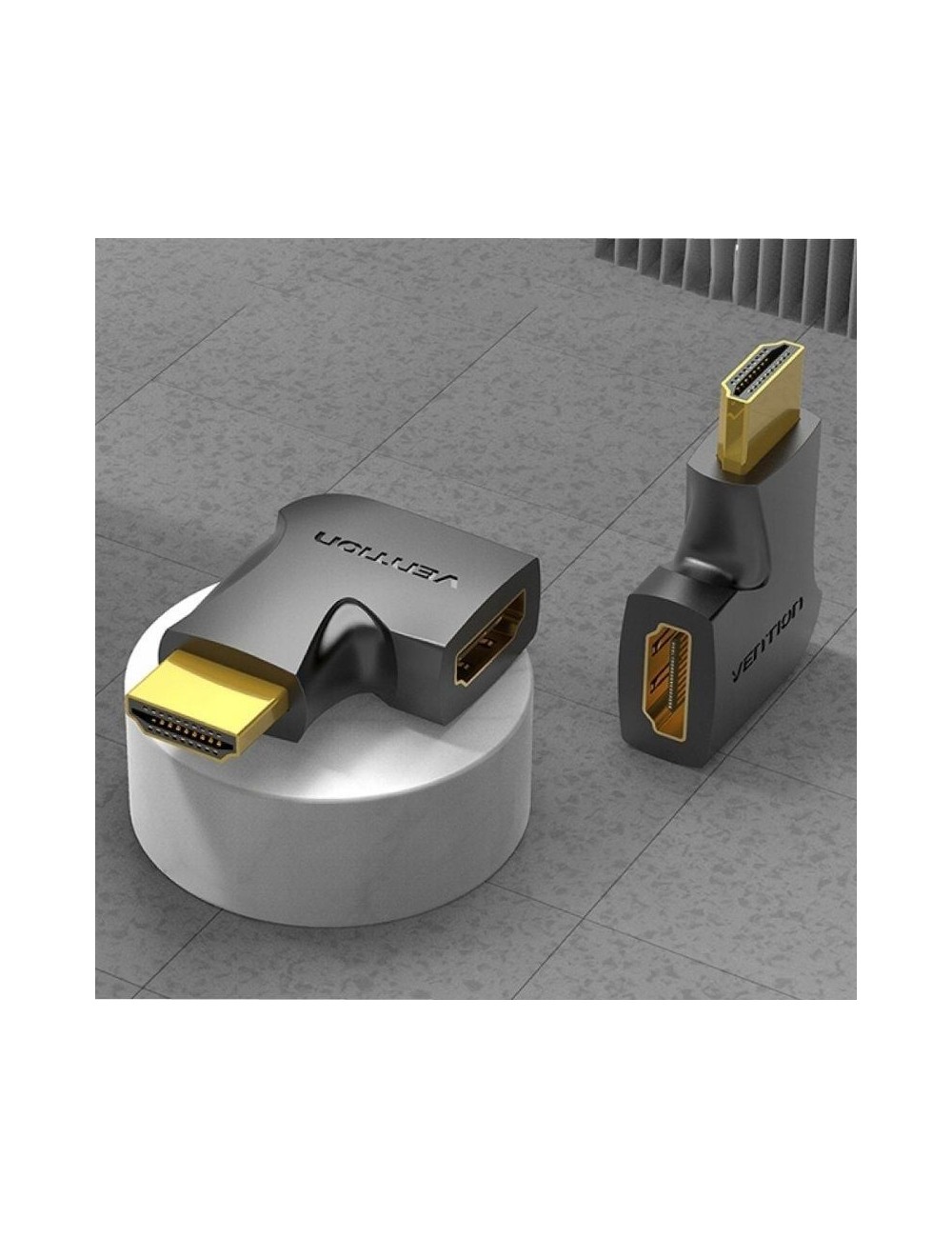 Adaptador HDMI 4K 90º Vention AIPB0/ HDMI Macho - HDMI Hembra