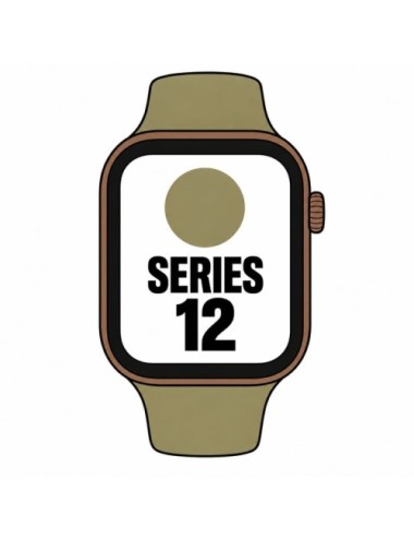 Apple Watch Series 12/ GPS/ Cellular/ 46mm/ Bronce Oscuro/ Correa Deportiva Verde Oliva (M/L)