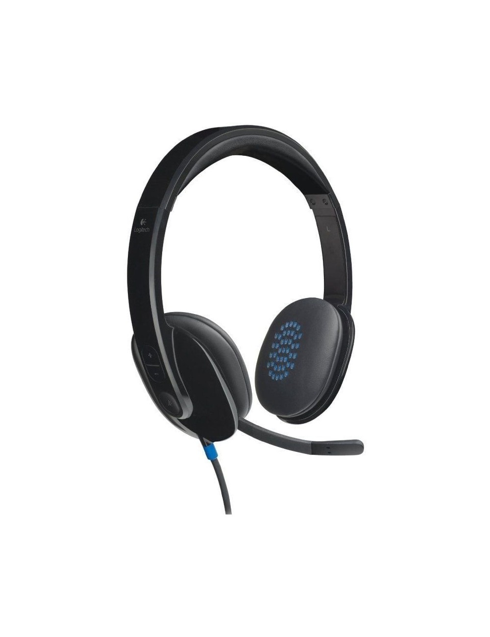 Auriculares Logitech H540/ con Micrófono/ USB/ Negros