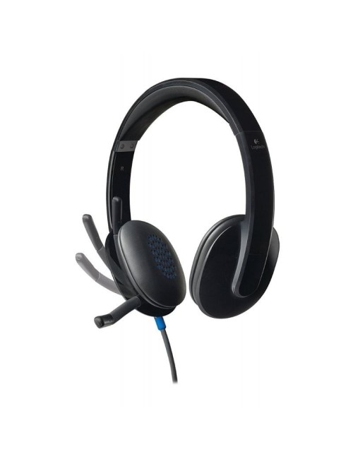 Auriculares Logitech H540/ con Micrófono/ USB/ Negros