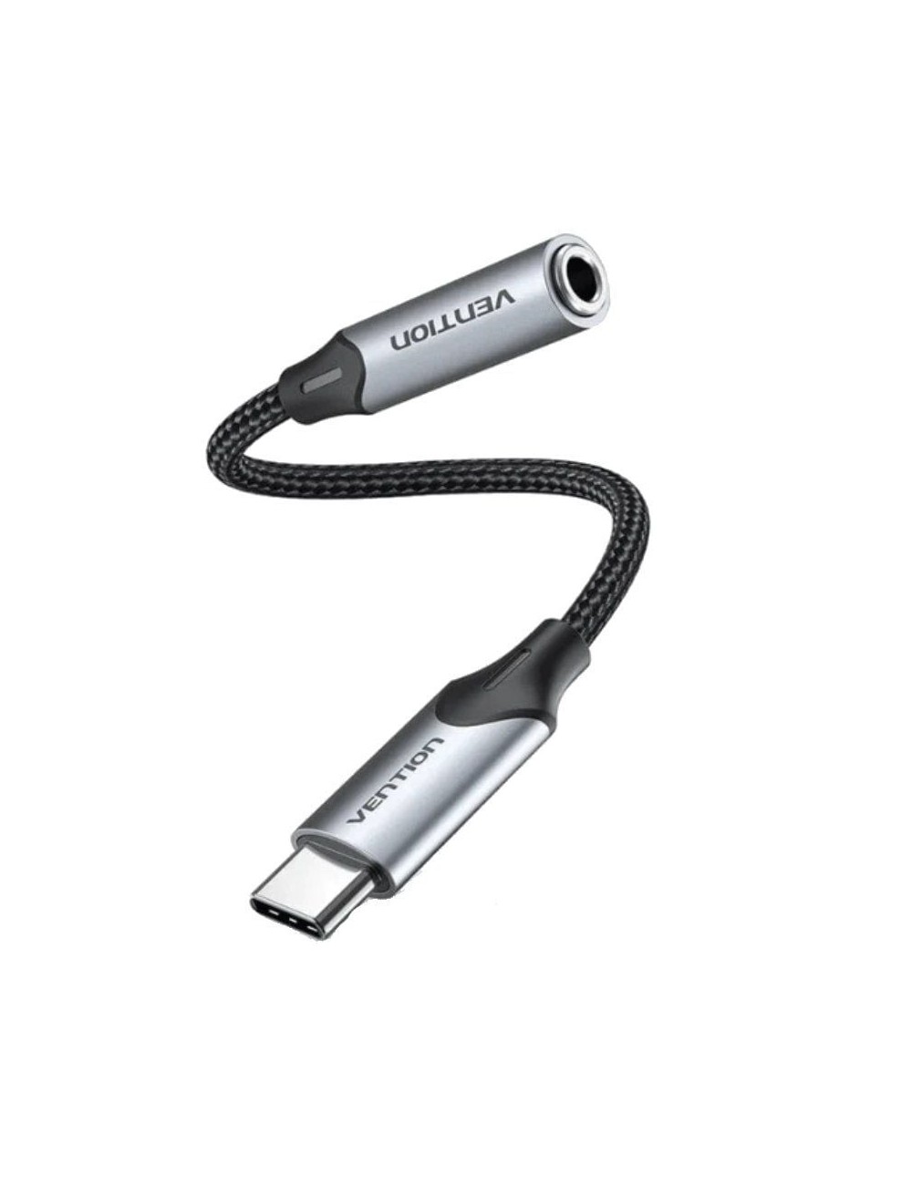 Conversor Vention BGMHF/ Jack 3.5 Hembra - USB Tipo-C Macho/ 1m/ Gris