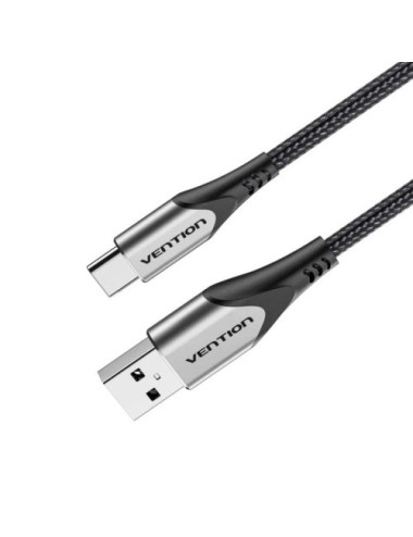 Cable USB 2.0 Tipo-C Vention CODHG/ USB Macho - USB Tipo-C Macho/ 480Mbps/ 1.5m/ Gris
