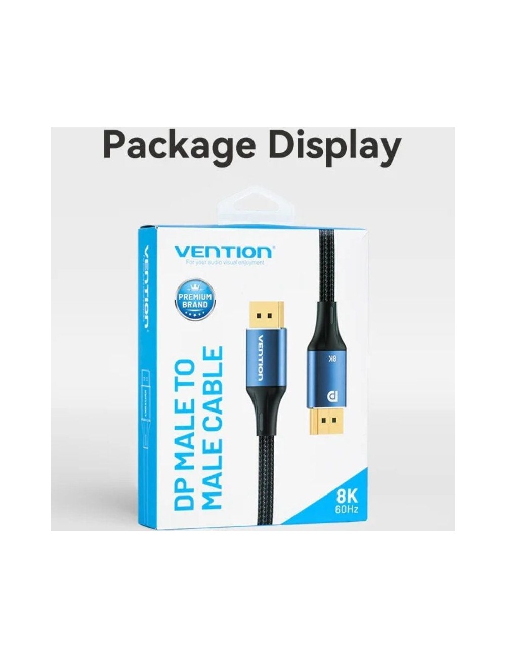 Cable DisplayPort 1.4 8K Vention HCELH/ DisplayPort Macho - DisplayPort Macho/ 2m/ Azul