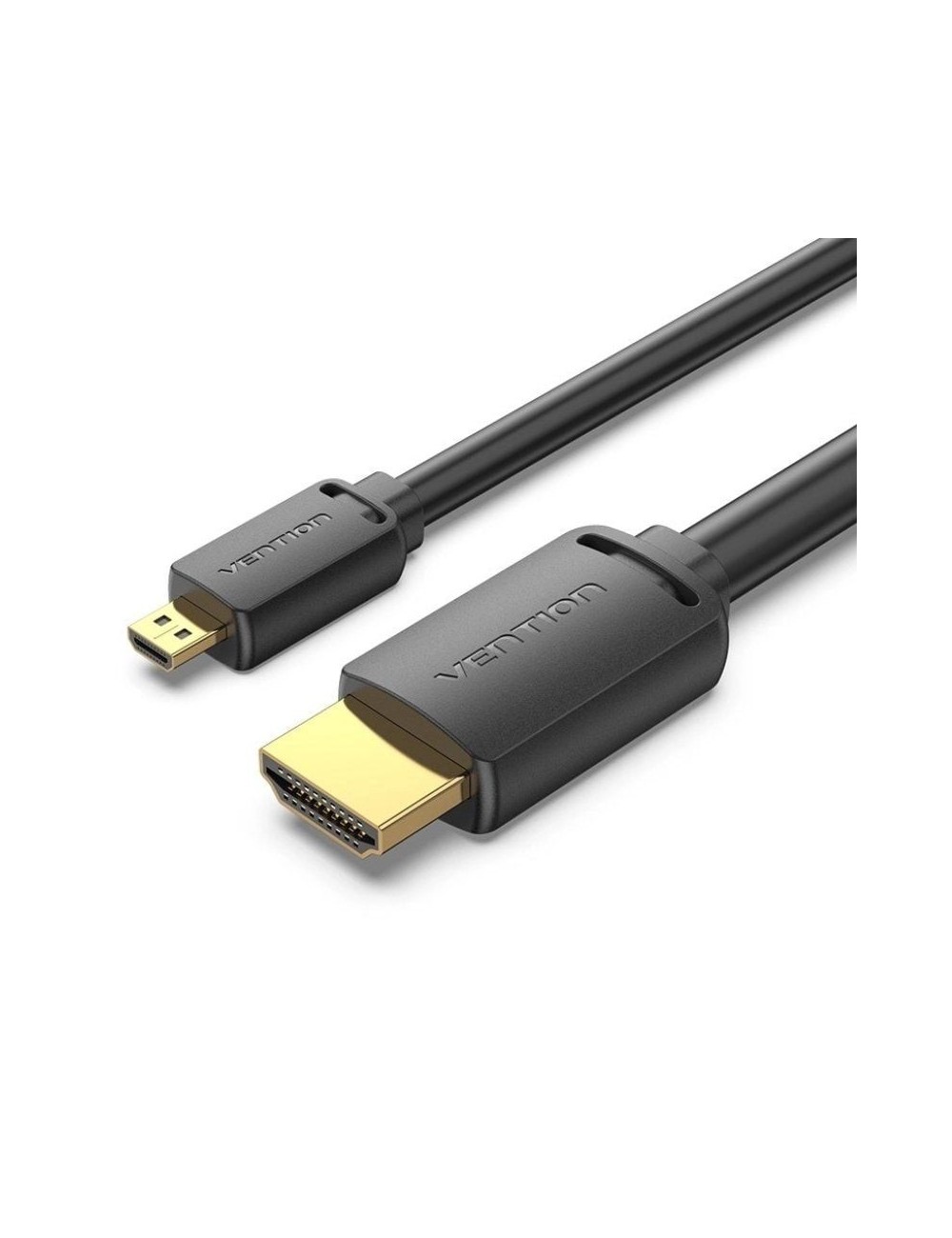 Cable Micro HDMI 2.0 4K Vention AGIBG/ HDMI Macho - Micro HDMI Macho/ 1.5m/ Negro