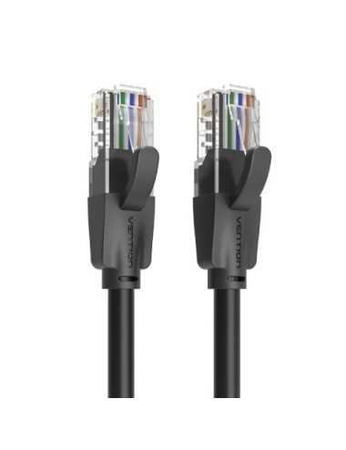 Cable de Red RJ45 UTP Vention IBEBY Cat.6/ 30cm/ Negro