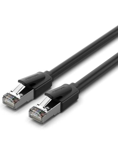 Cable de Red RJ45 SFTP Vention IKKBF Cat.8/ 1m/ Negro