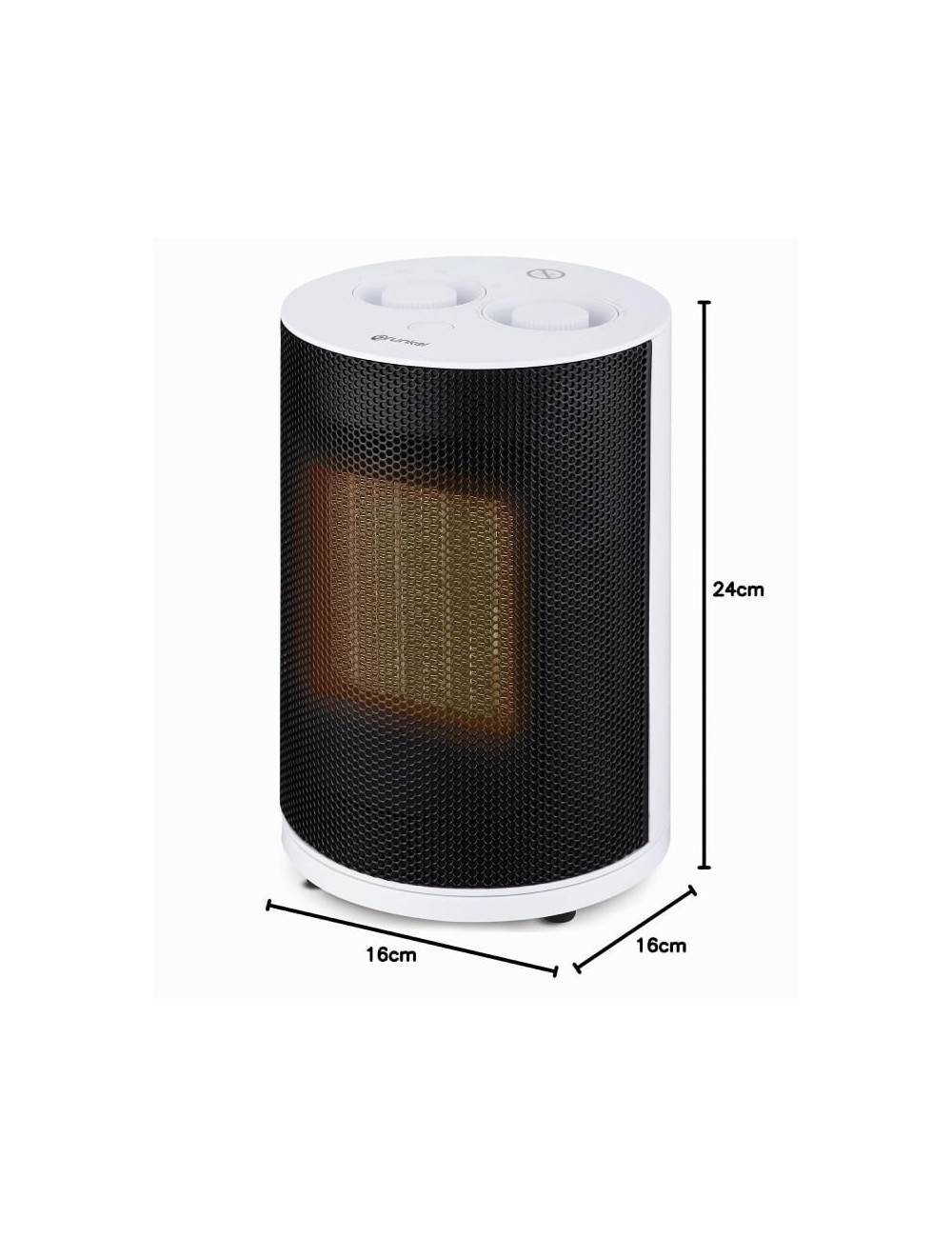 Calefactor Grunkel CAL-CE1800/ 1800W/ Termostato Regulable