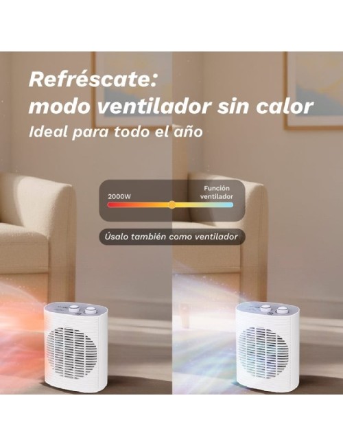 Calefactor / Termoventilador Grunkel CF-2000LINE/ 2000W/ Termostato Regulable