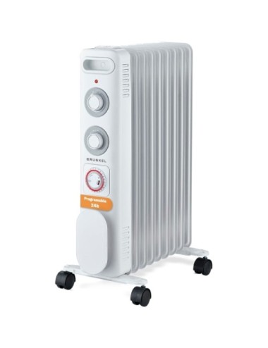 Radiador de Aceite Grunkel RD-2500S/ 3 Potencias/ 2500W/ 11 Elementos Caloríficos