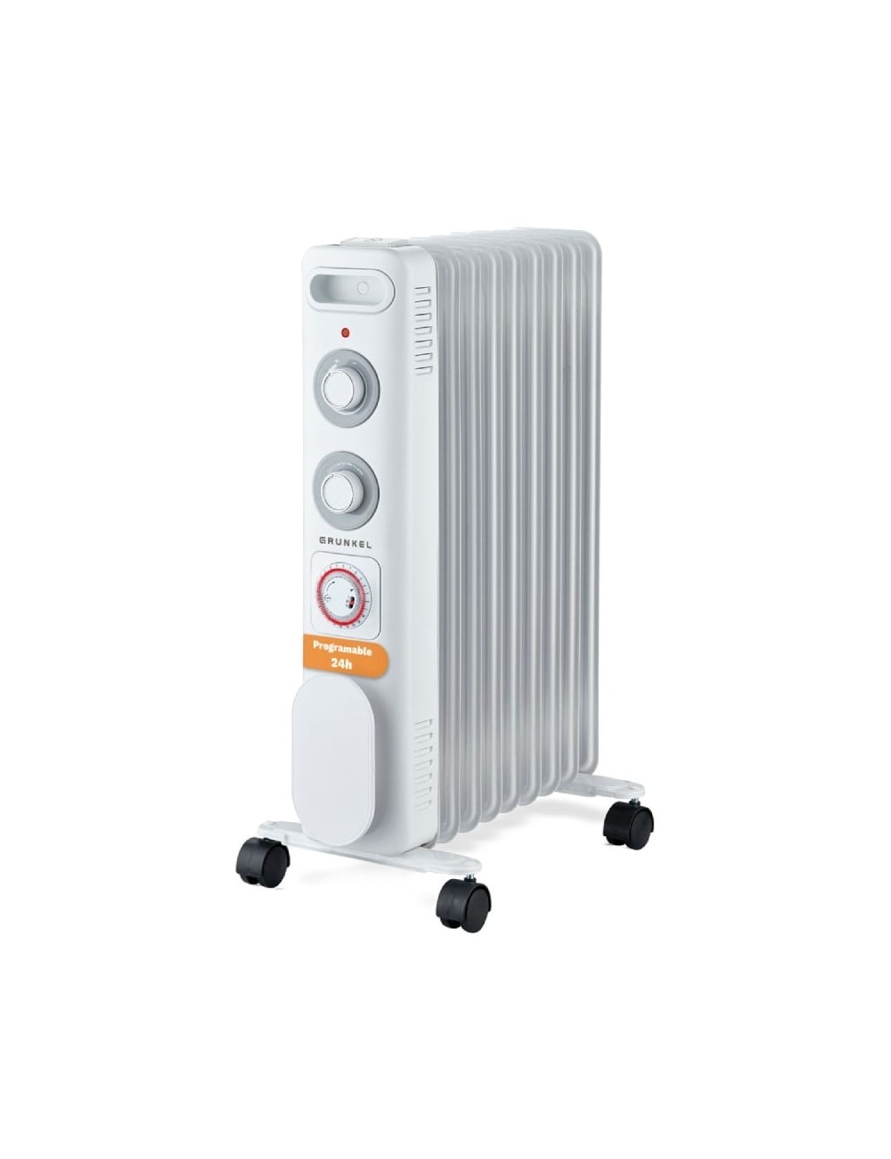 Radiador de Aceite Grunkel RD-2500S/ 3 Potencias/ 2500W/ 11 Elementos Caloríficos