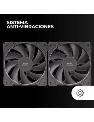 Pack 2 Ventiladores Mars Gaming MF-PROX2/ 12cm