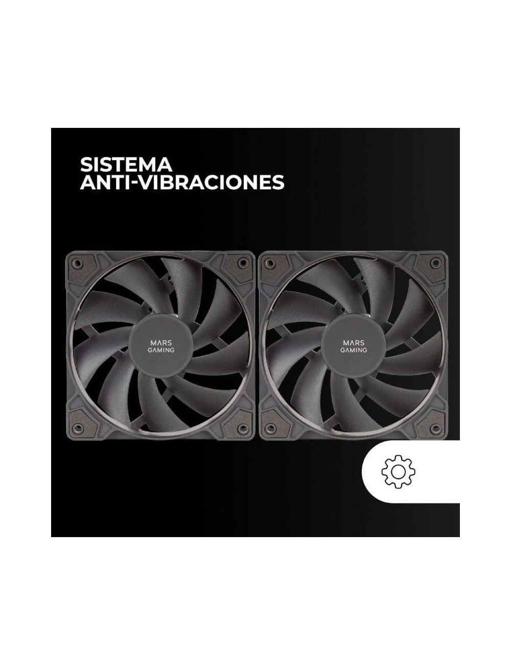 Pack 2 Ventiladores Mars Gaming MF-PROX2/ 12cm