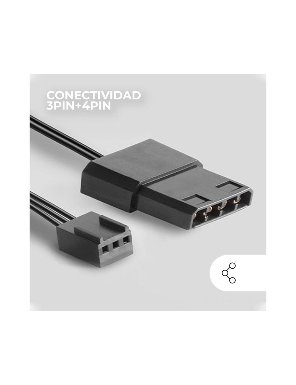 Pack 2 Ventiladores Mars Gaming MF-PROX2/ 12cm