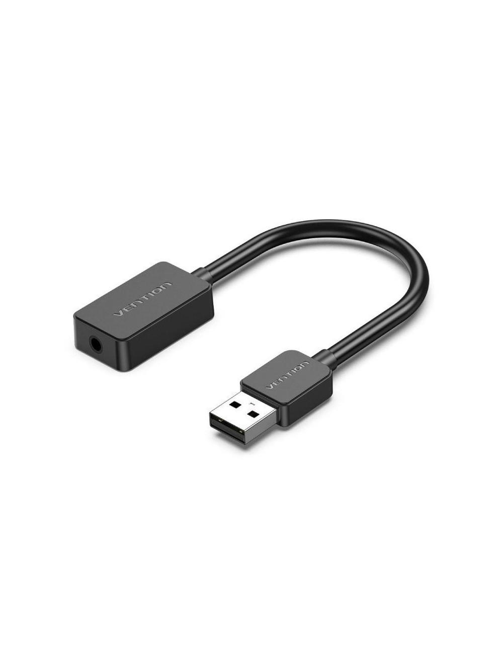 Tarjeta de Sonido Vention CDZB0/ USB Macho - 1x Jack 3.5 Hembra