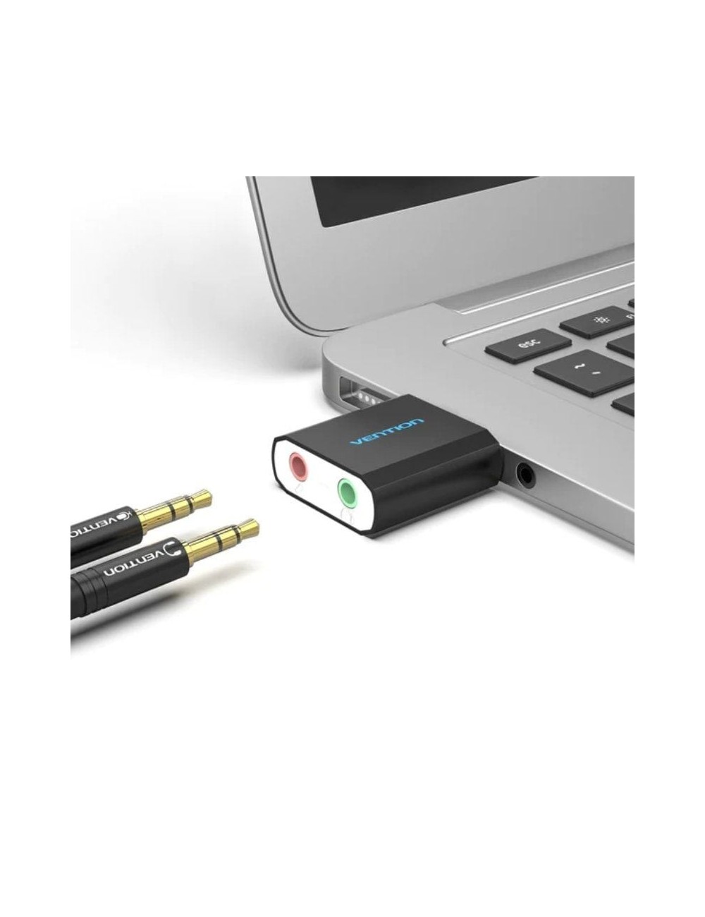 Tarjeta de Sonido Vention VAB-S17-B/ 2.1/ Negro