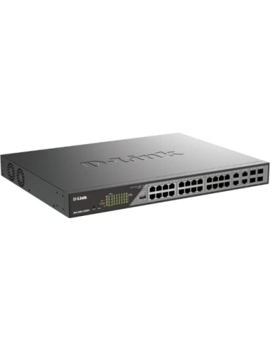Switch Gestionable D-Link DSS-200G-28MPP 24 Puertos/ RJ-45 10/100/1000/ PoE++/ SFP