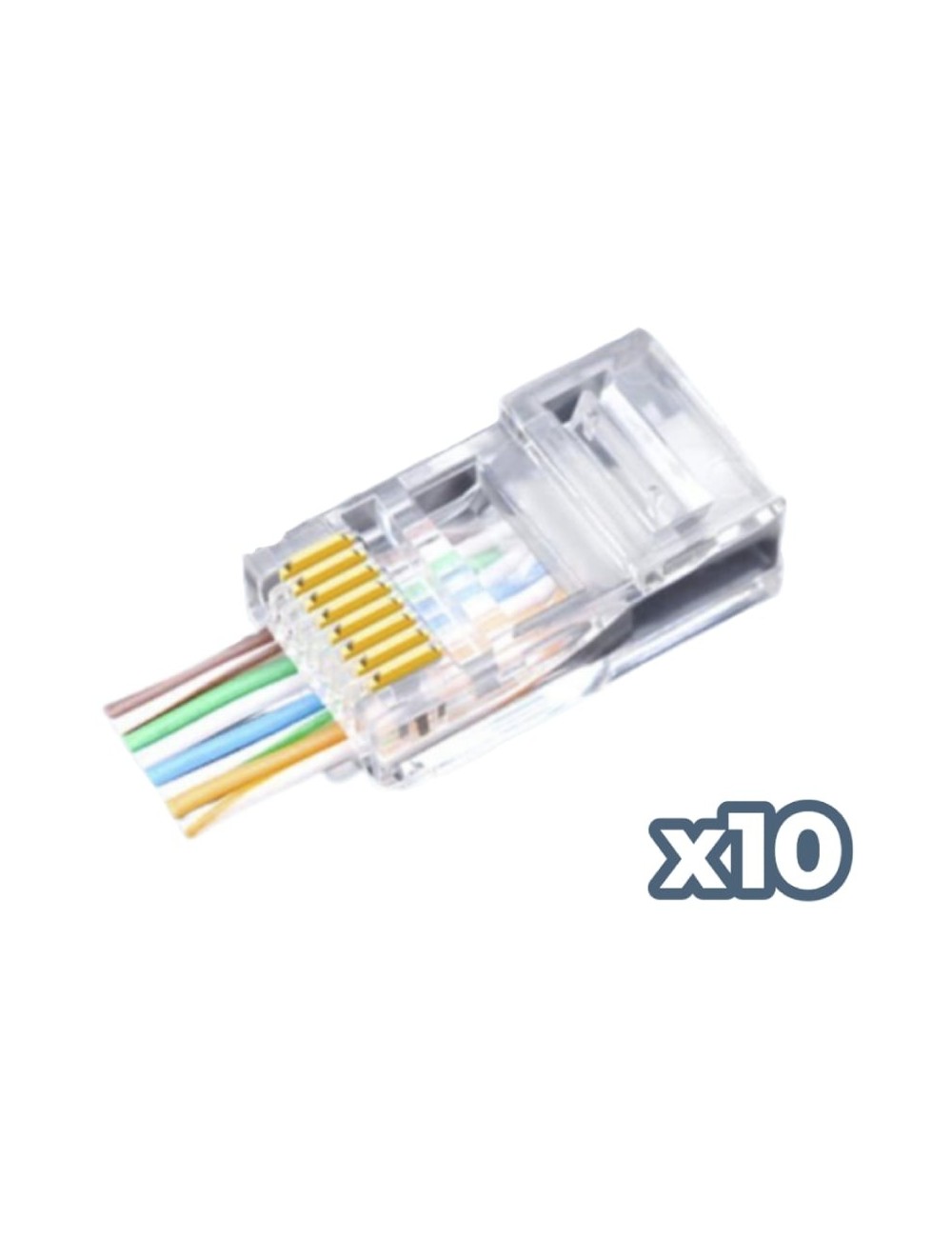 Conector RJ45 Phasak PHK 2240 Cat.6 UTP/ 10 uds
