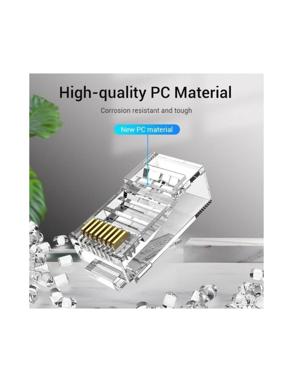Conector RJ45 Vention IDBR0-50/ Cat.5e/ 50 uds