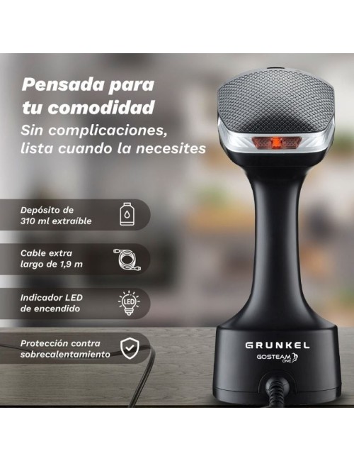 Plancha Vertical Grunkel PV-1600GSO/ 1600W/ Depósito 310ml
