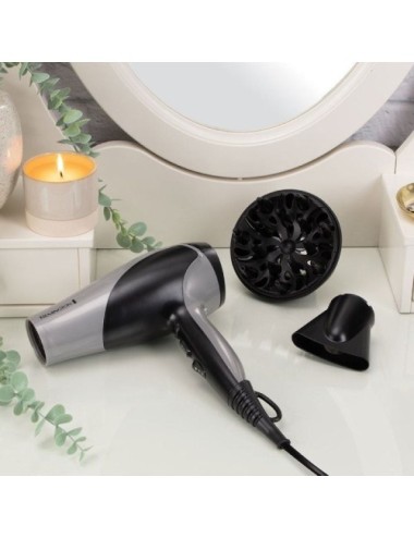 Secador Remington Ionic Dry 2200/ 2200W/ Iónico/ Negro y Gris