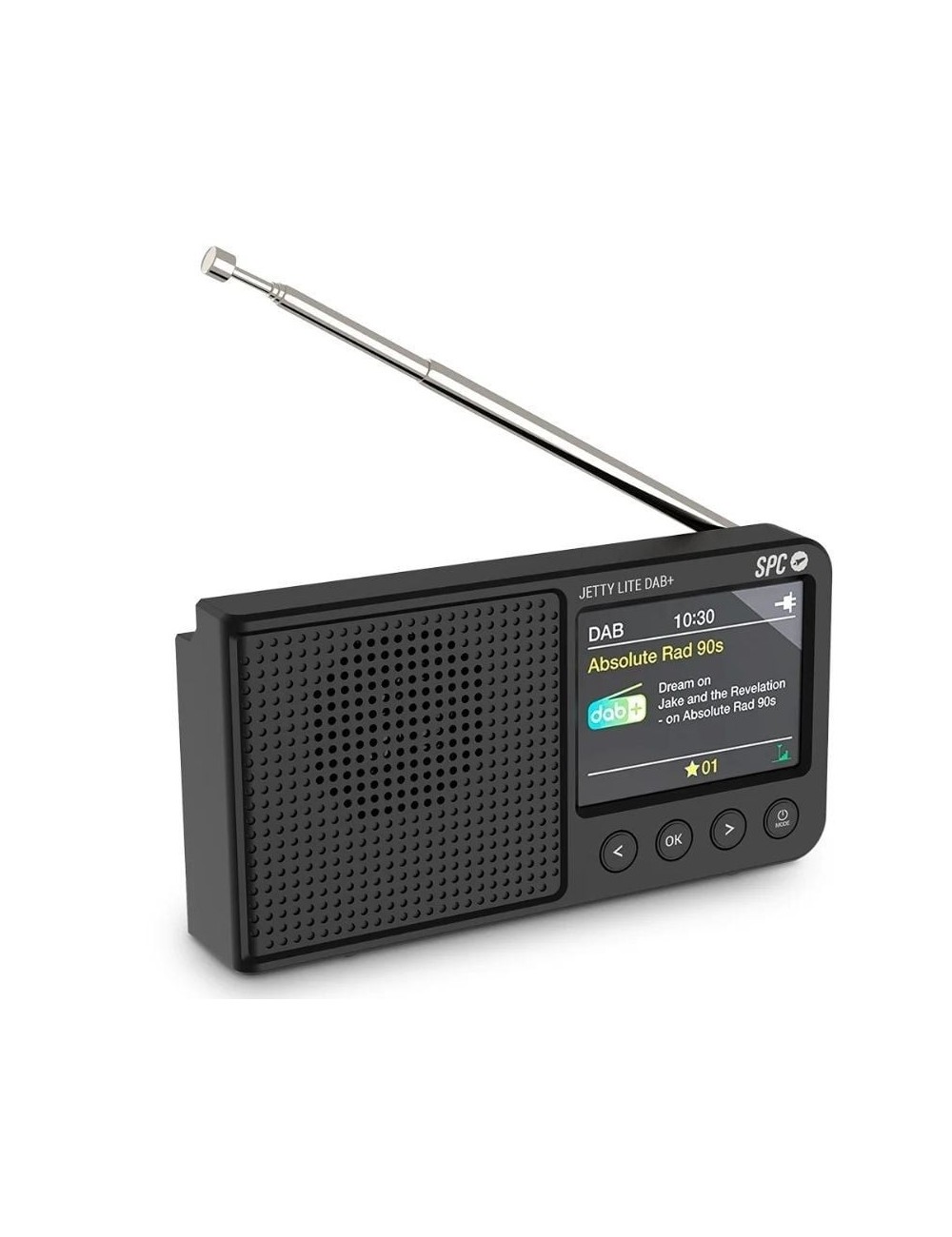 Radio Portátil SPC Jetty Lite Dab+/ con Batería/ Negra