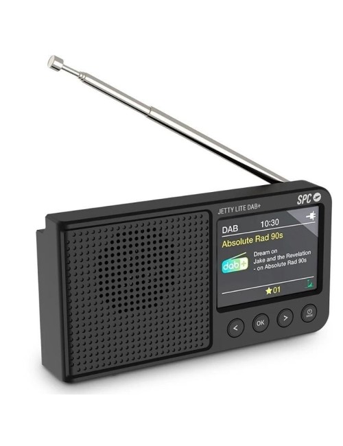 Radio Portátil SPC Jetty Lite Dab+/ con Batería/ Negra